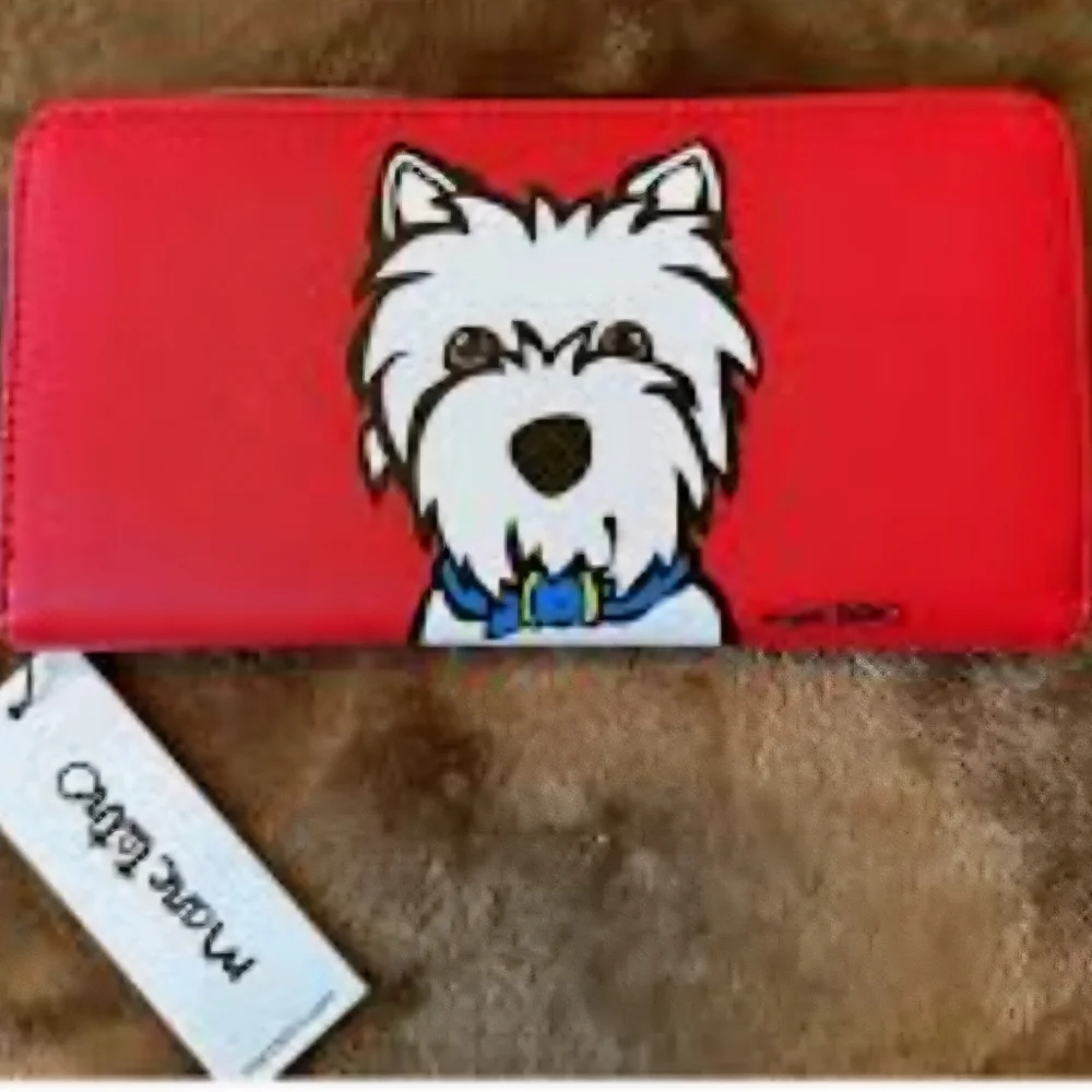 Marc Tetro Red Wallet Nwt - Picture 2 of 4